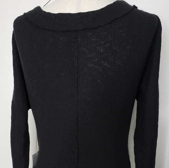NEW Free People Lupine Wrap Ribbed Jersey Tee Top Thermal Knit Bohemian Fall - Picture 12 of 16